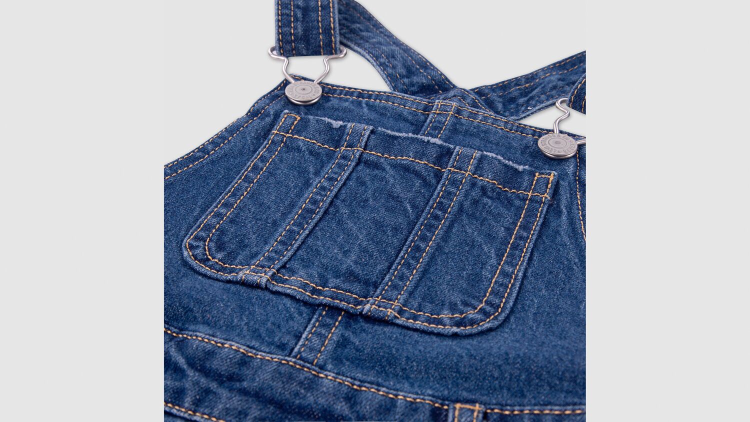 Комбинезон грузовой для девочек 8-20 лет Levi's, Lasso - Dark Wash — фото 4