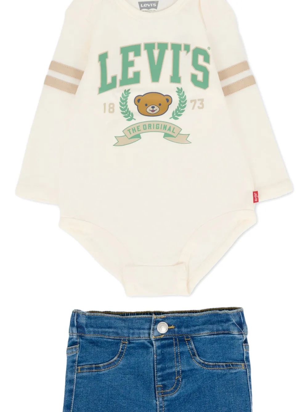 Спортивный костюм с логотипом Levi's Kids, нейтральный — фото 3