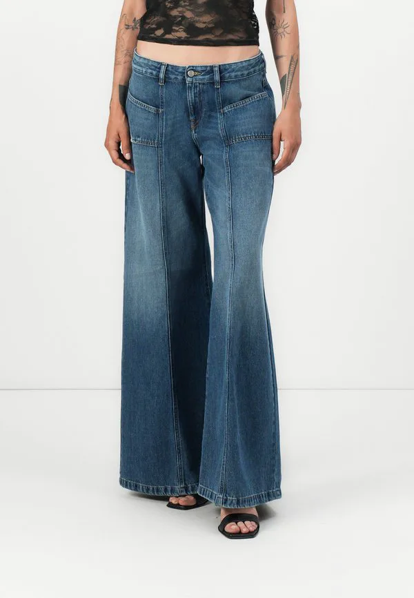 Акии широкие ноги Diesel, Denim Blue