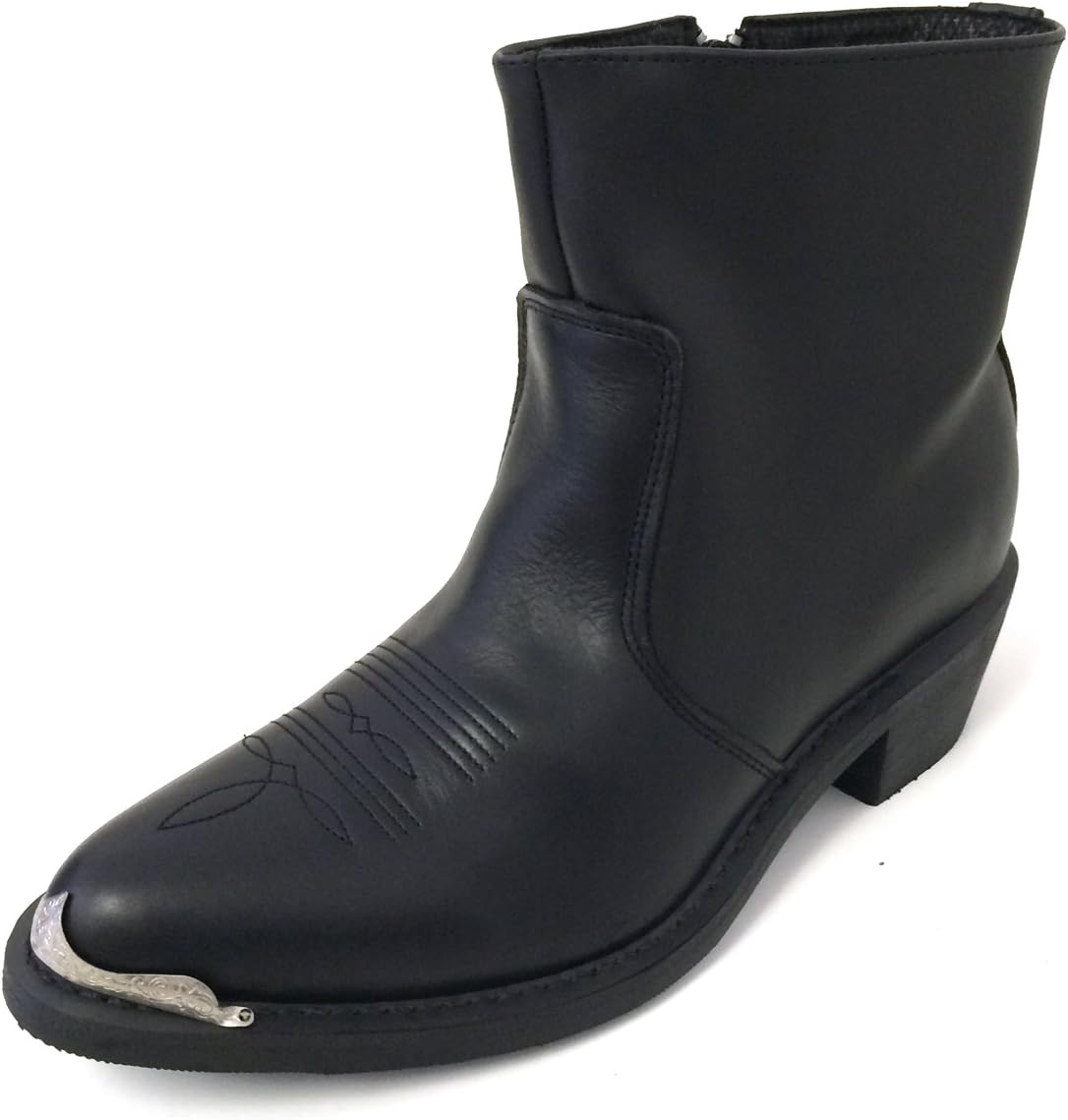 

Мужские вестерн-сапоги V-10035 из натуральной кожи, классические ковбойские, с боковой молнией, длинные, с округлым носком, черные, коричневые G-Vc