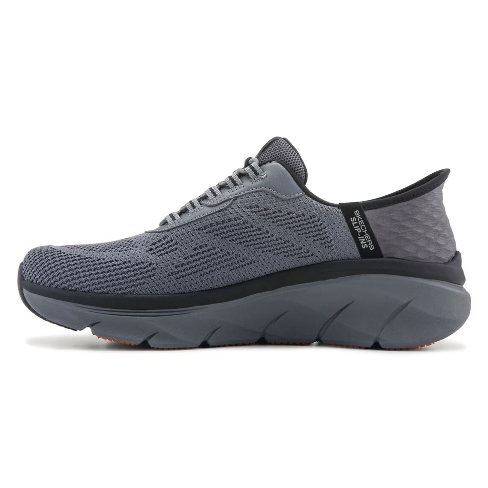 Широкие кроссовки Slip-Ins d'lux walker 2.0 Skechers, серый — фото 4
