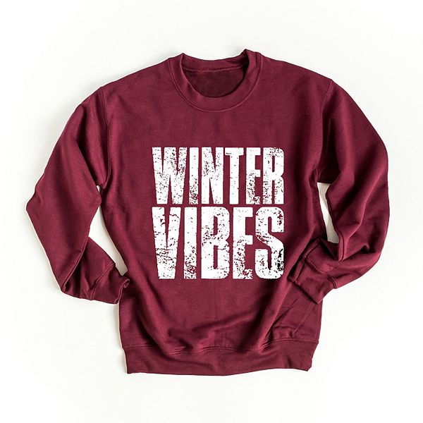 

Графический свитшот Winter vibes block distressed Simply Sage Market, Maroon, Зеленый, Графический свитшот Winter vibes block distressed Simply Sage Market, Maroon