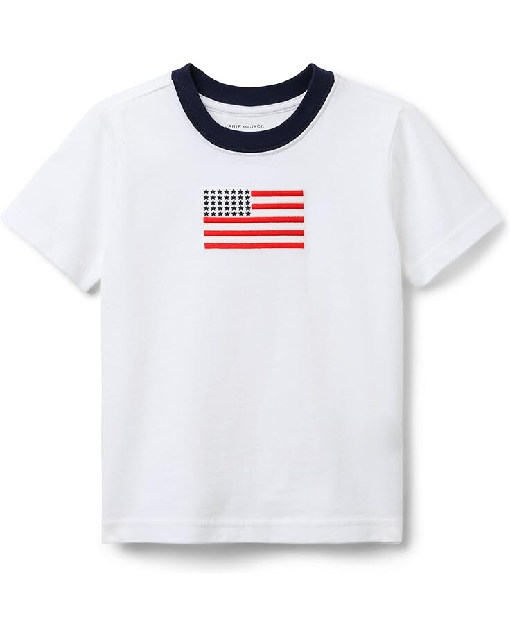 

Футболка Janie and Jack Boys Flag Graphic Tee, цвет Multicolor 5