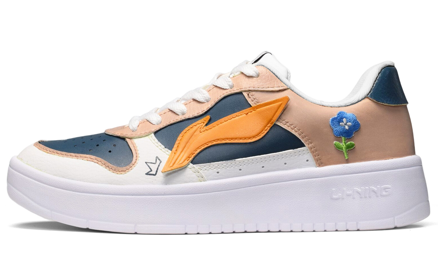 

Кроссовки для скейтбординга мужские низкие Powder Blue Orange Lining