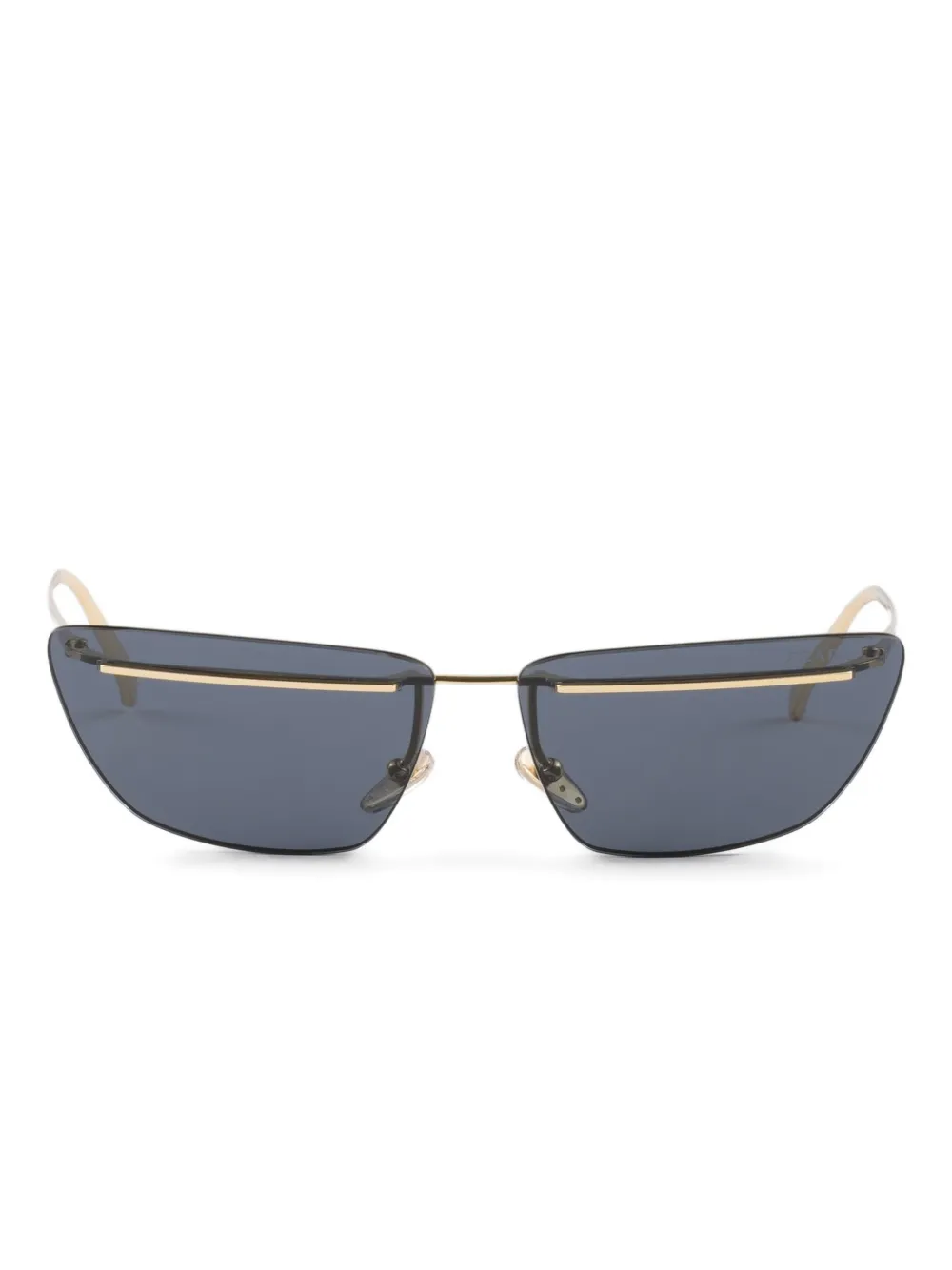 

Солнцезащитные очки в металлической оправе Prada Eyewear, золотой