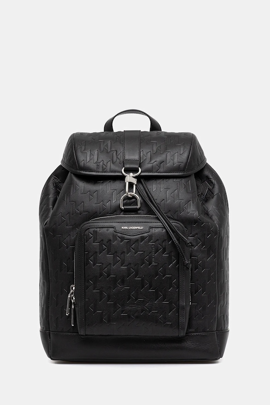 

Кожаный рюкзак K/LOOM Karl Lagerfeld, черный