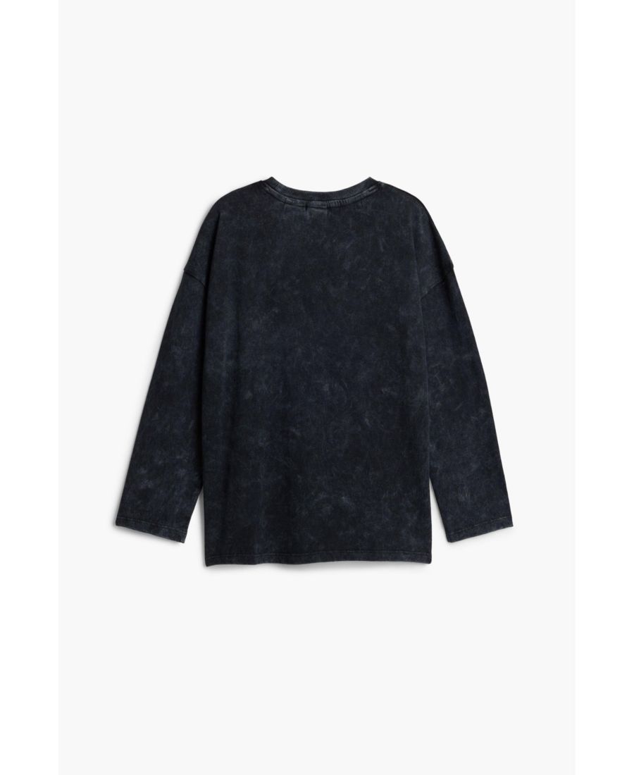 Детская футболка с длинными рукавами с изображением Микки Мауса Desigual, Black — фото 2
