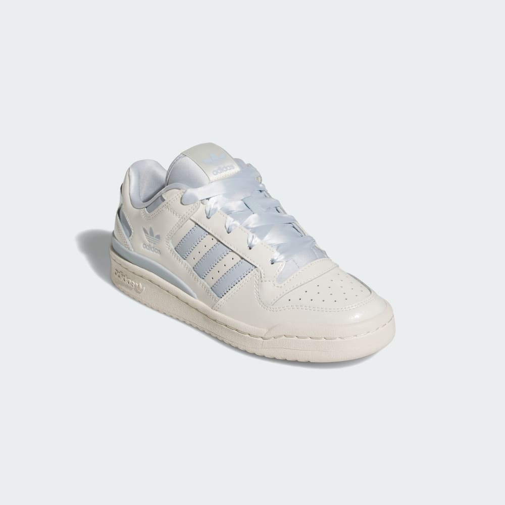Кроссовки Adidas Forum Low CL Shoes, цвет Off White/Halo Blue/Off White — фото 4