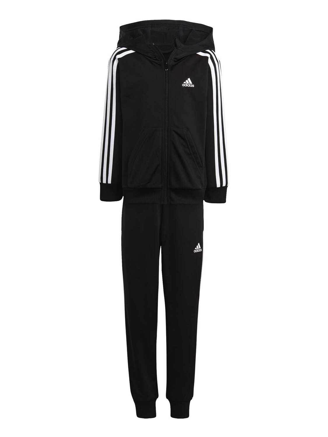 

Спортивный костюм Adidas Sportswear Essentials 3-Stripes Shiny, черный