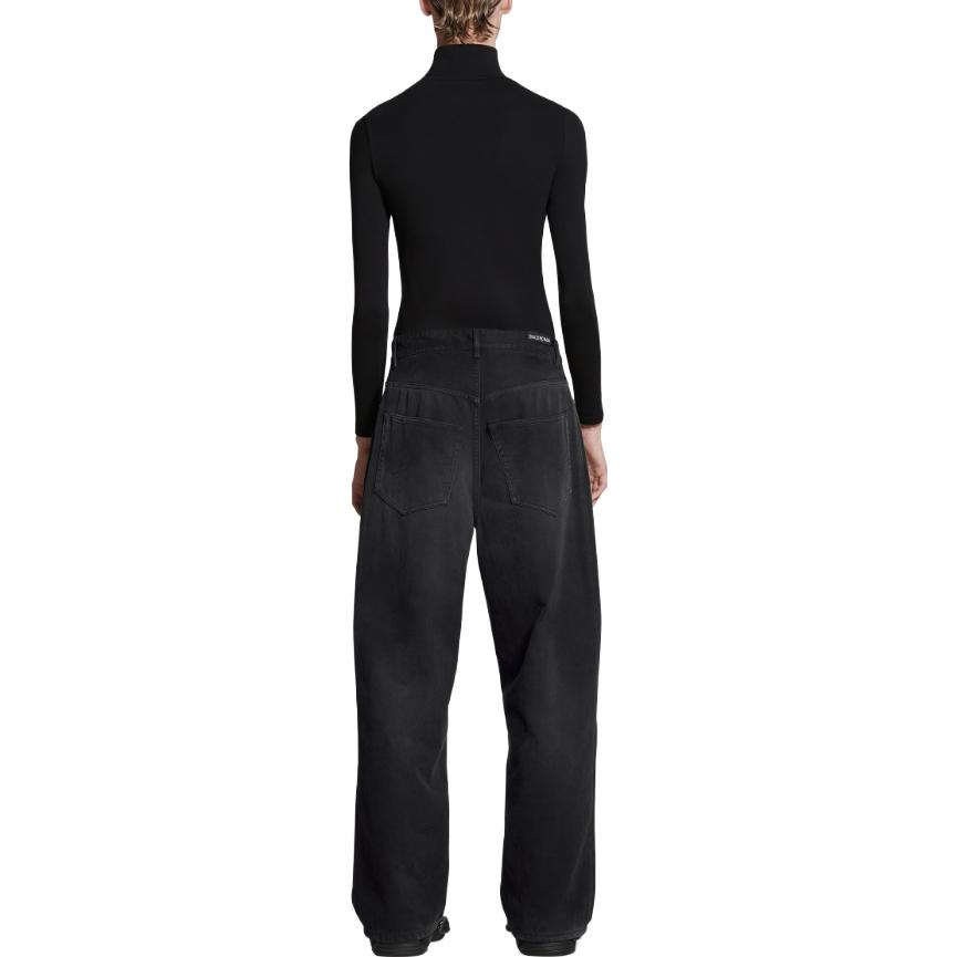 Футболка Balenciaga FW23 Свободного кроя Мужская Черно-серая — фото 4