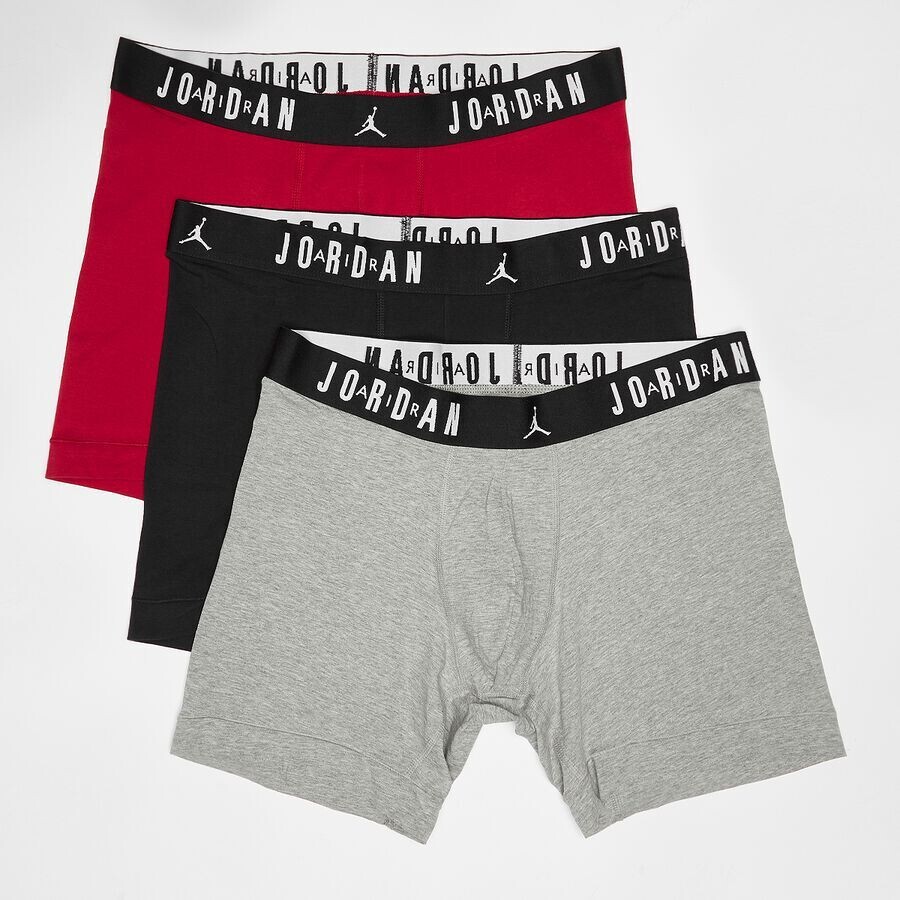 

Боксеры Flight Cotton Core Boxer Brief (3 Pack) JORDAN, цвет gym red/black