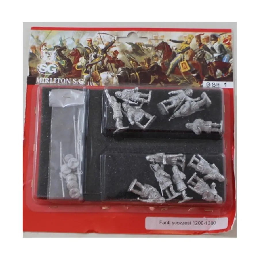 

Храброе сердце - шотландская пехота 1200-1320 гг. # 1, Historical Miniatures - Medieval - Scots, Brave Heart (28mm) (Mirliton SG)