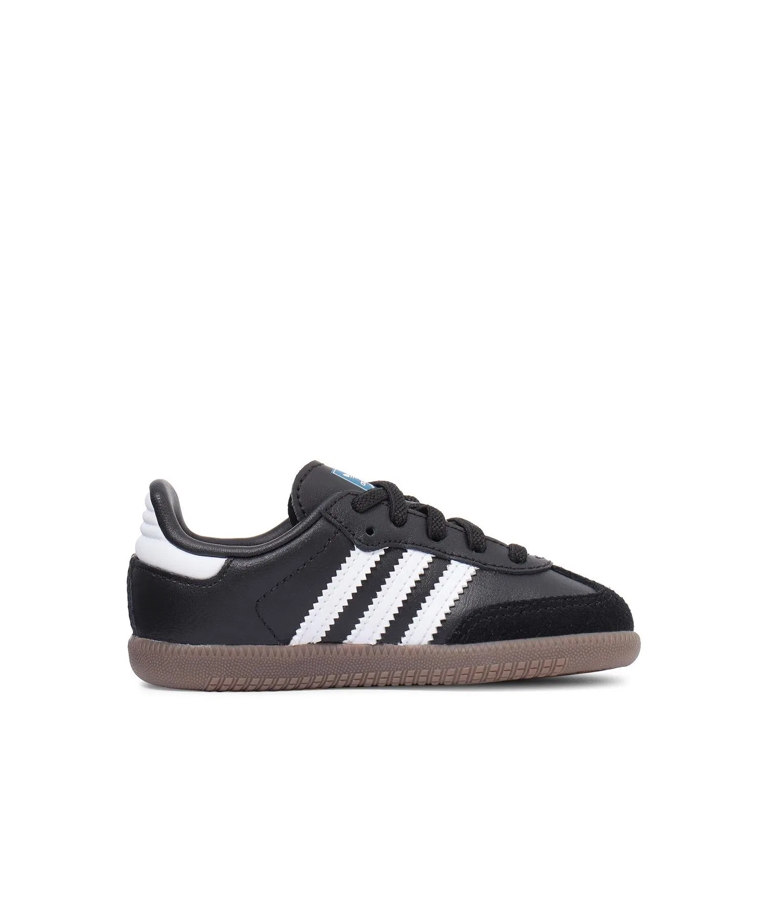 Детские кроссовки adidas Samba OG CF EL I из натуральной кожи чёрные — фото 2