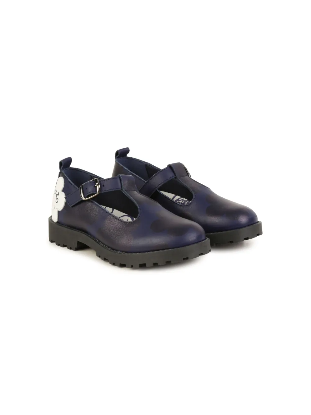 

Балетки с логотипом Kenzo Kids, синий