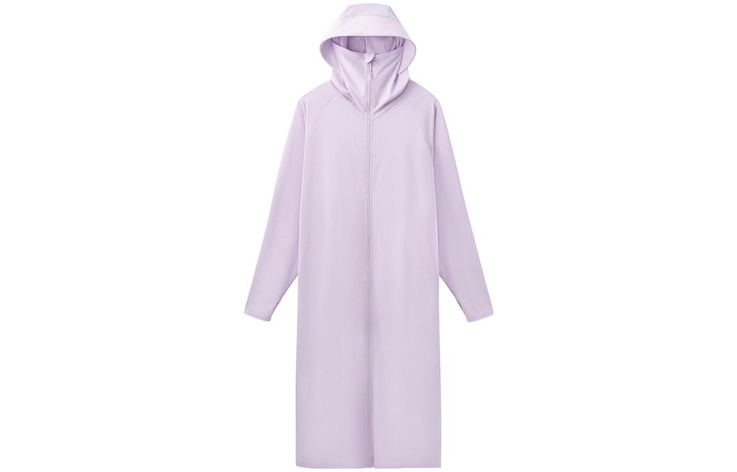 

Женская одежда с защитой от солнца с капюшоном, умеренно прямого кроя MUJI, lavender