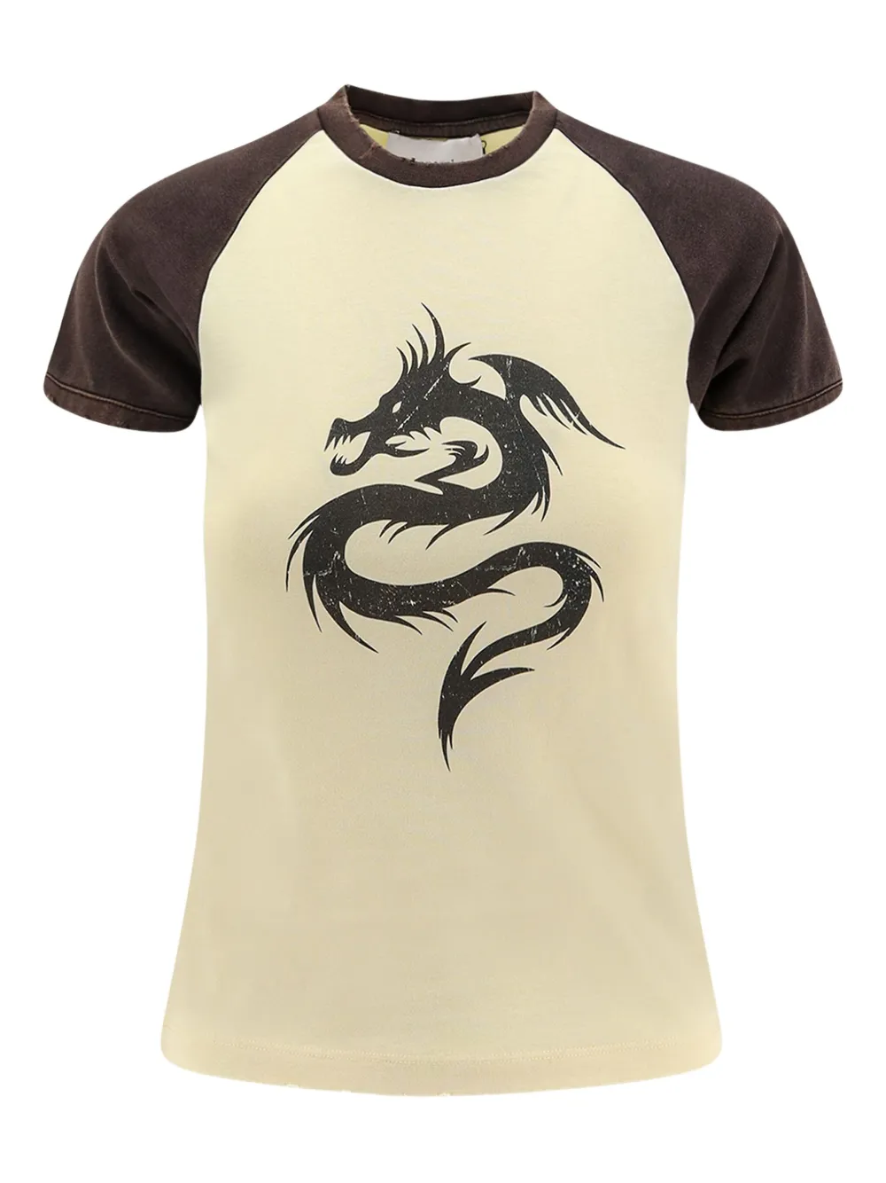 

Футболка с логотипом и круглым вырезом Coperni, бежевый