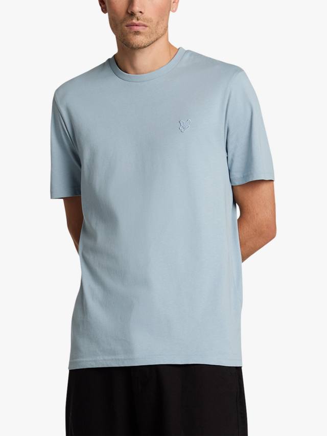

Футболка обычного кроя из хлопчатобумажной смеси в тон Lyle & Scott, цвет Blue Ash