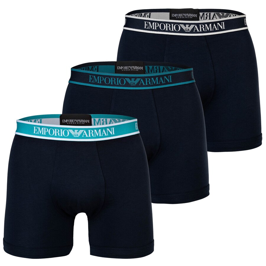 

Боксерские шорты Emporio Armani, цвет Navy/Cyan blue/Light blue
