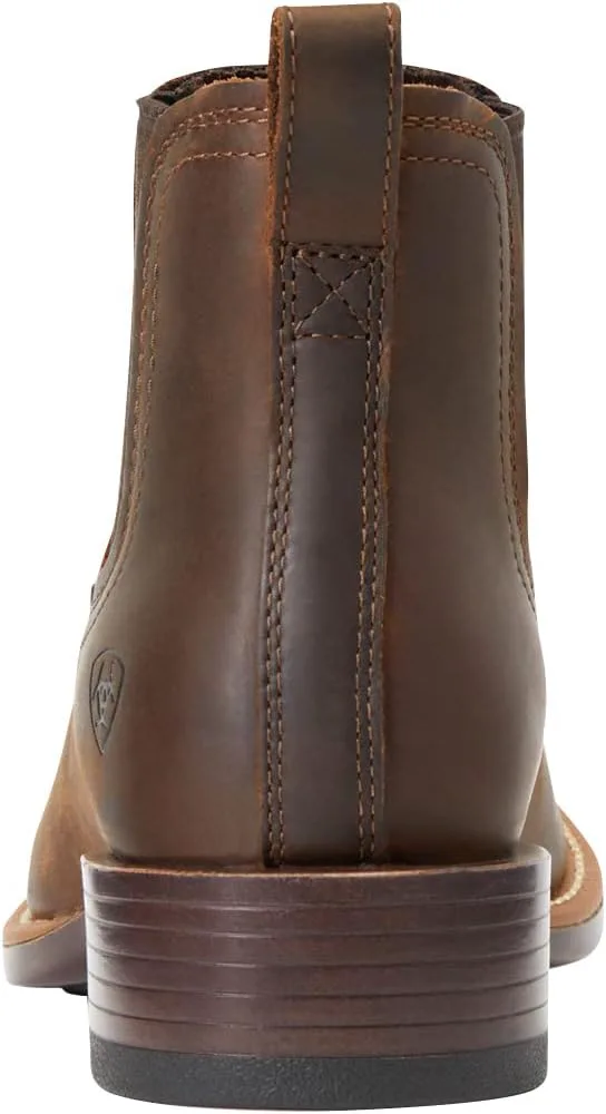 Унисекс-ребенок ARIAT, западные сапоги Booker с круглым носком, коричневый — фото 2