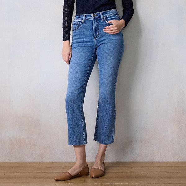 

Женские джинсы kickflare укороченные с высокой посадкой Lc Lauren Conrad, Lc Willow Wash