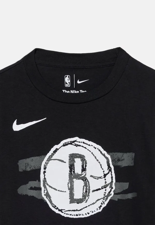 Футболка унисекс с принтом команды nba "бруклин нетс" Nike Performance, Black — фото 4