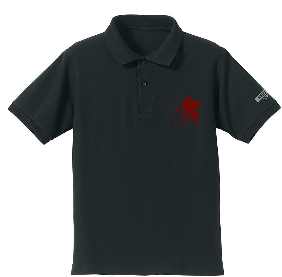 

Поло COSPA EVANGELION NERV с вышивкой, черное, размер M