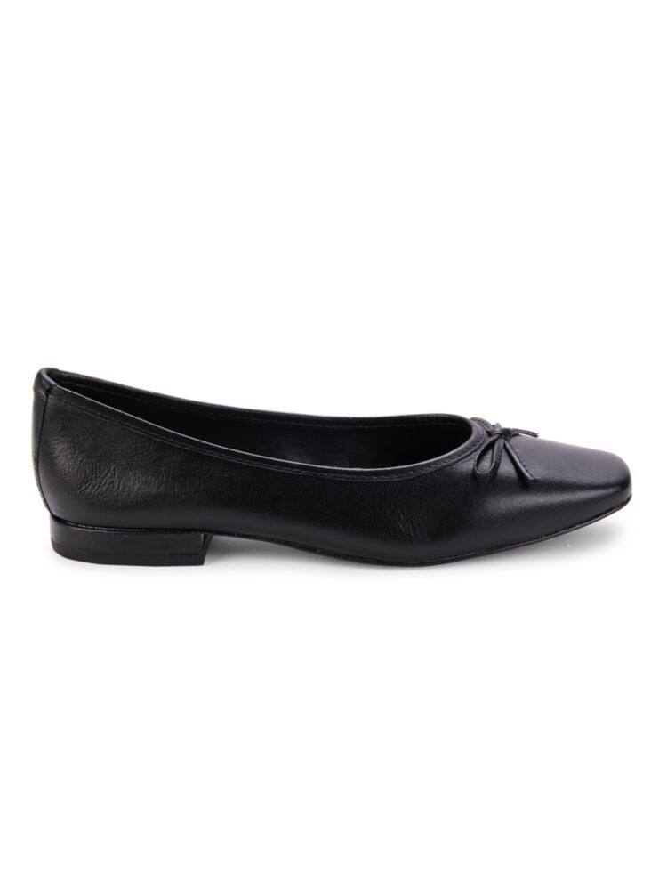 Кожаные балетки Sabine Saks Fifth Avenue, черный