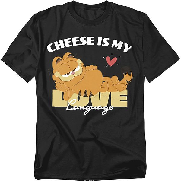 

Футболка с принтом "Garfield cheese is my love" Big & tall Licensed Character