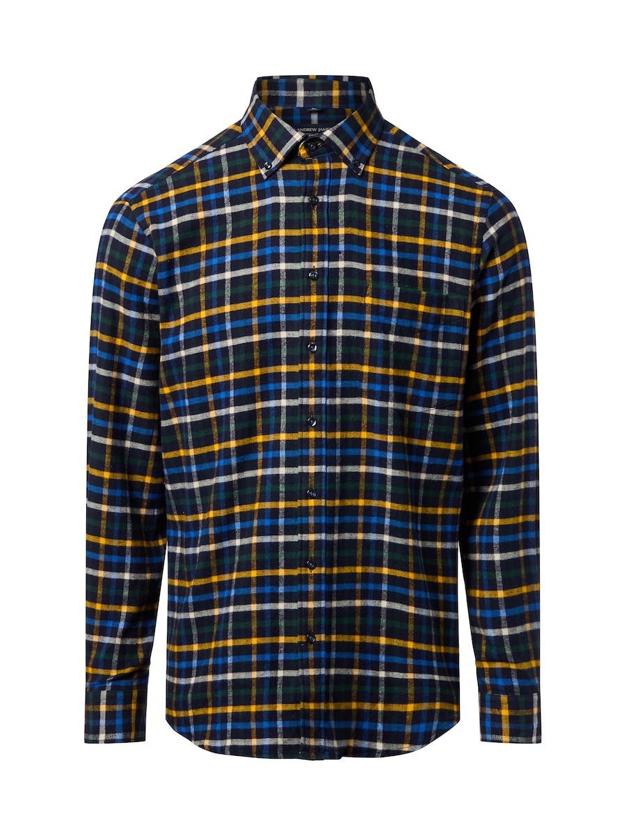 

Рубашка на пуговицах Comfort fit Andrew James, темно-синий