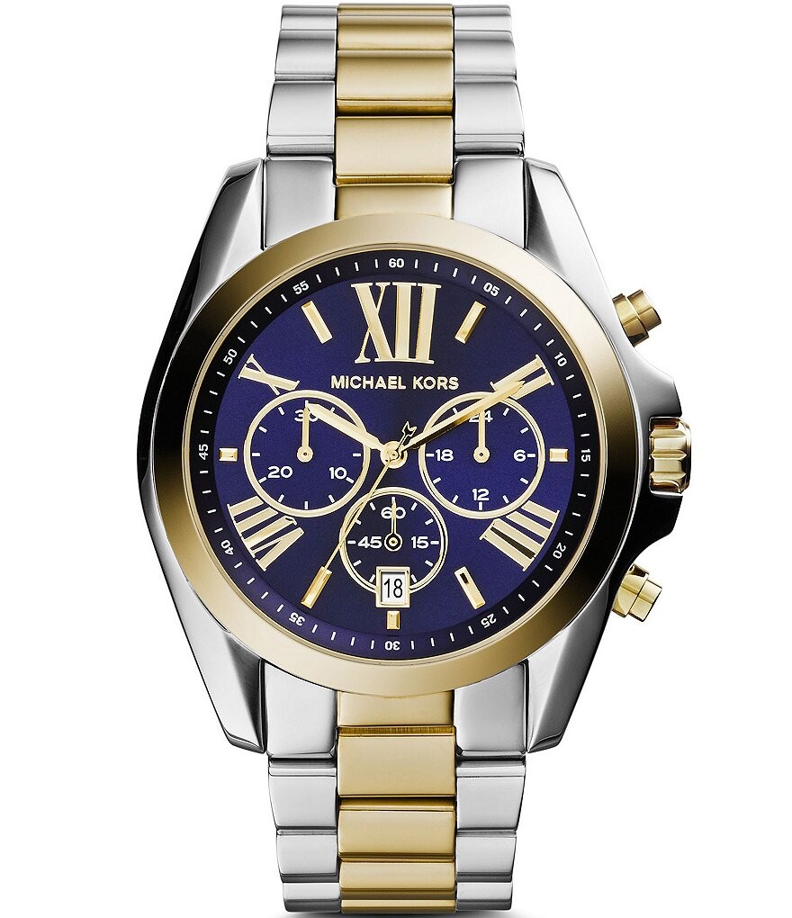 

Двухцветные часы Michael Kors Bradshaw с хронографом, мультиколор