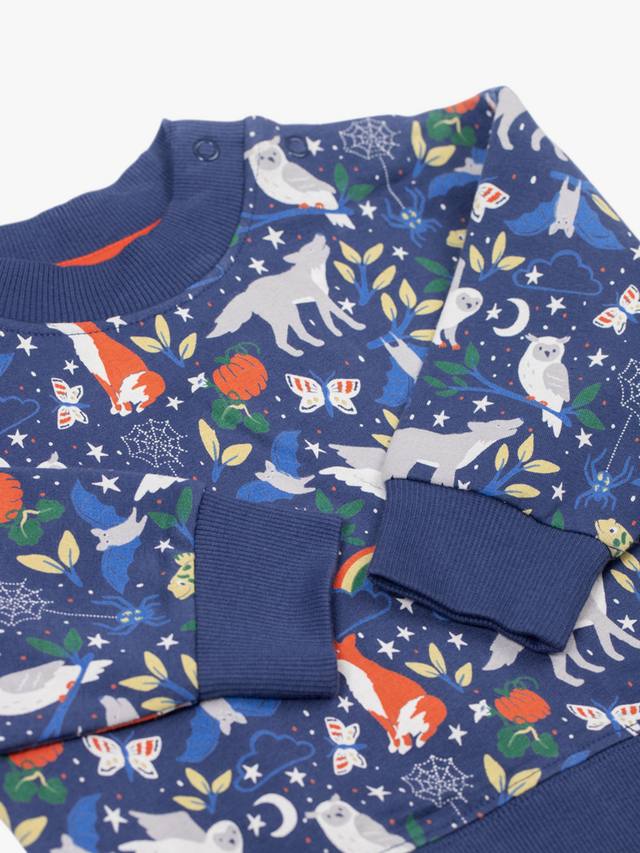 Детский маунан хлопковый принтованный свитшот Frugi, Wild Spooks — фото 2