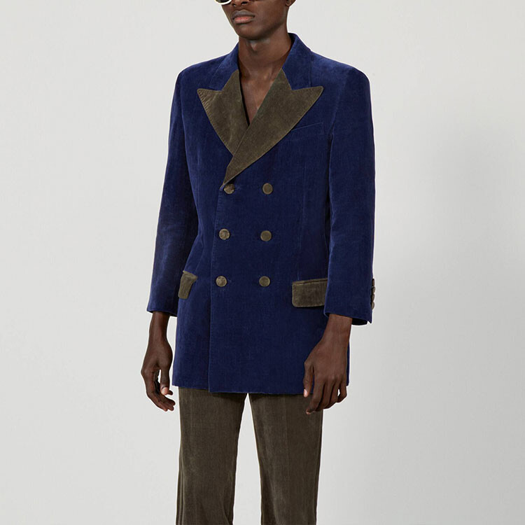 Деловой костюм Gucci мужской, темно-фиолетовый — фото 4