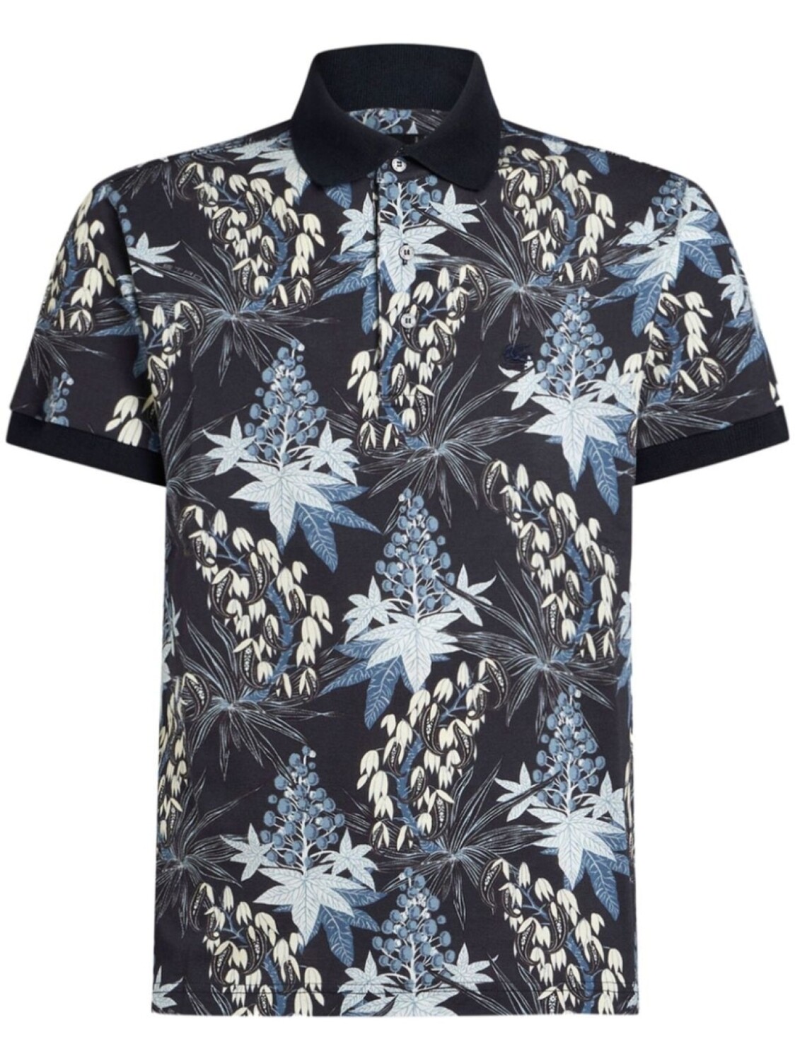 

ETRO рубашка поло с принтом, черный