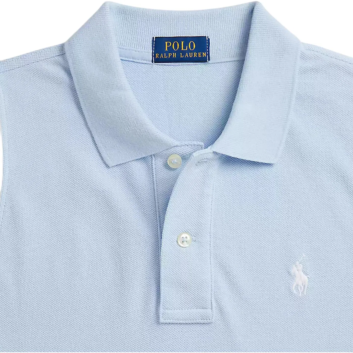 Поло женское Polo Ralph Lauren с воротником, синее — фото 4