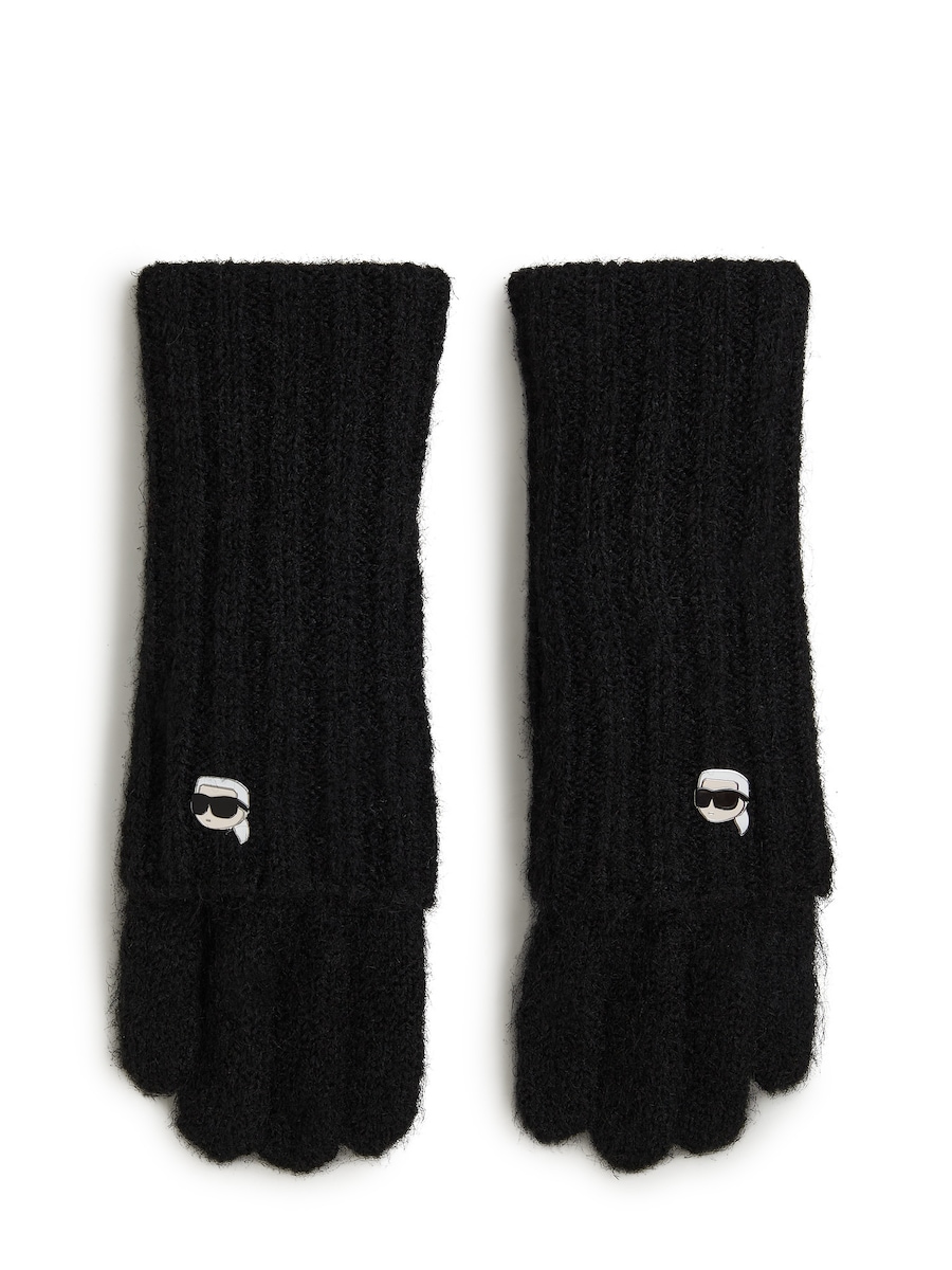 

Перчатки с закрытыми пальцами Karl Lagerfeld Ikon, черный