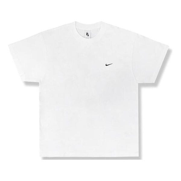 

Футболка lab solo swoosh basic sports short sleeve white Nike, белый