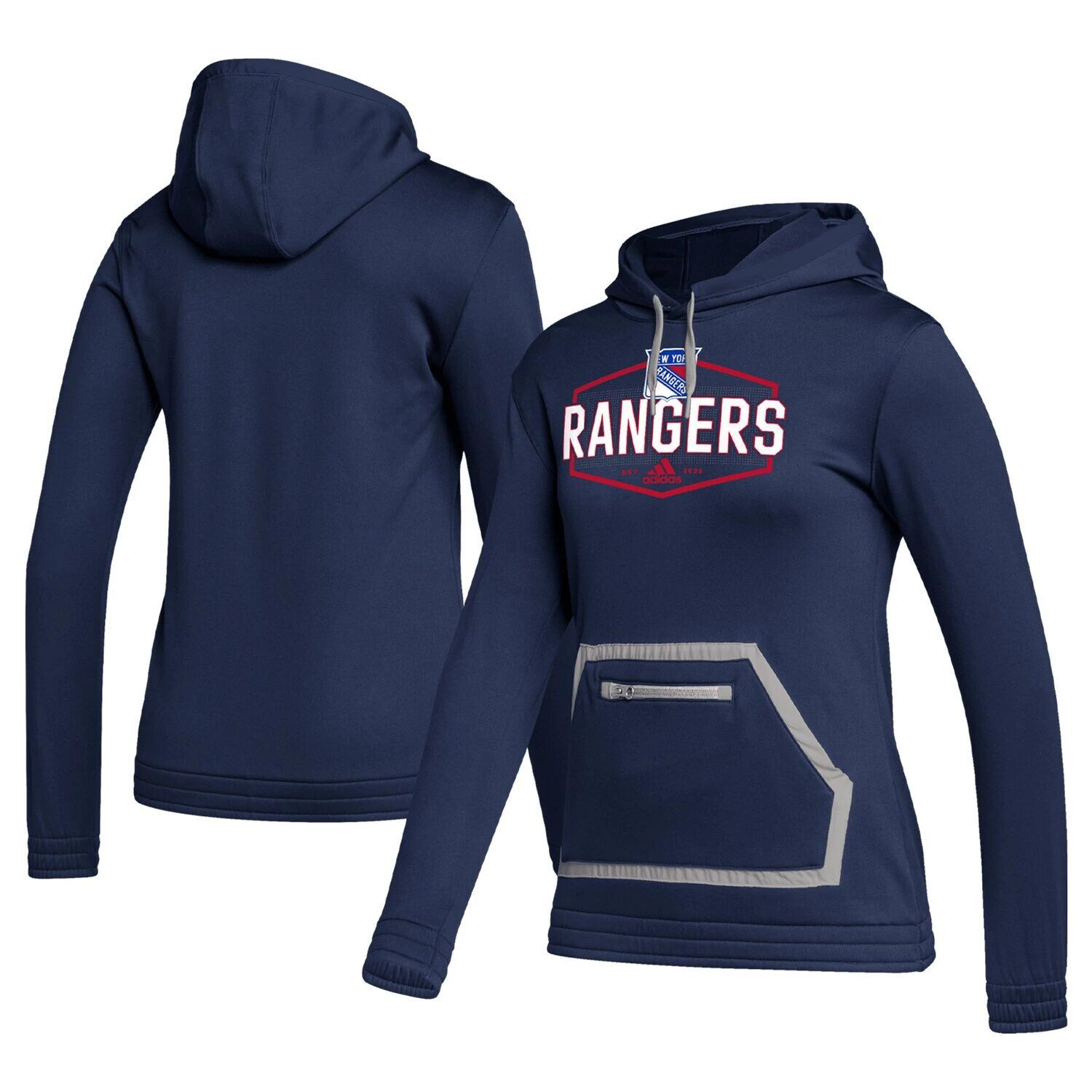

Женская толстовка с капюшоном adidas Navy New York Rangers Team Issue adidas