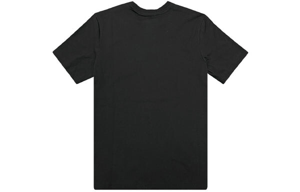 Футболка letter print sports short-sleeved men's black Nike, черный — фото 2