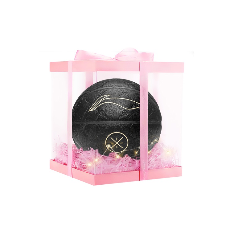 

LINING Баскетбольный мяч PU черный размер 7 тренировочный unisex Китай