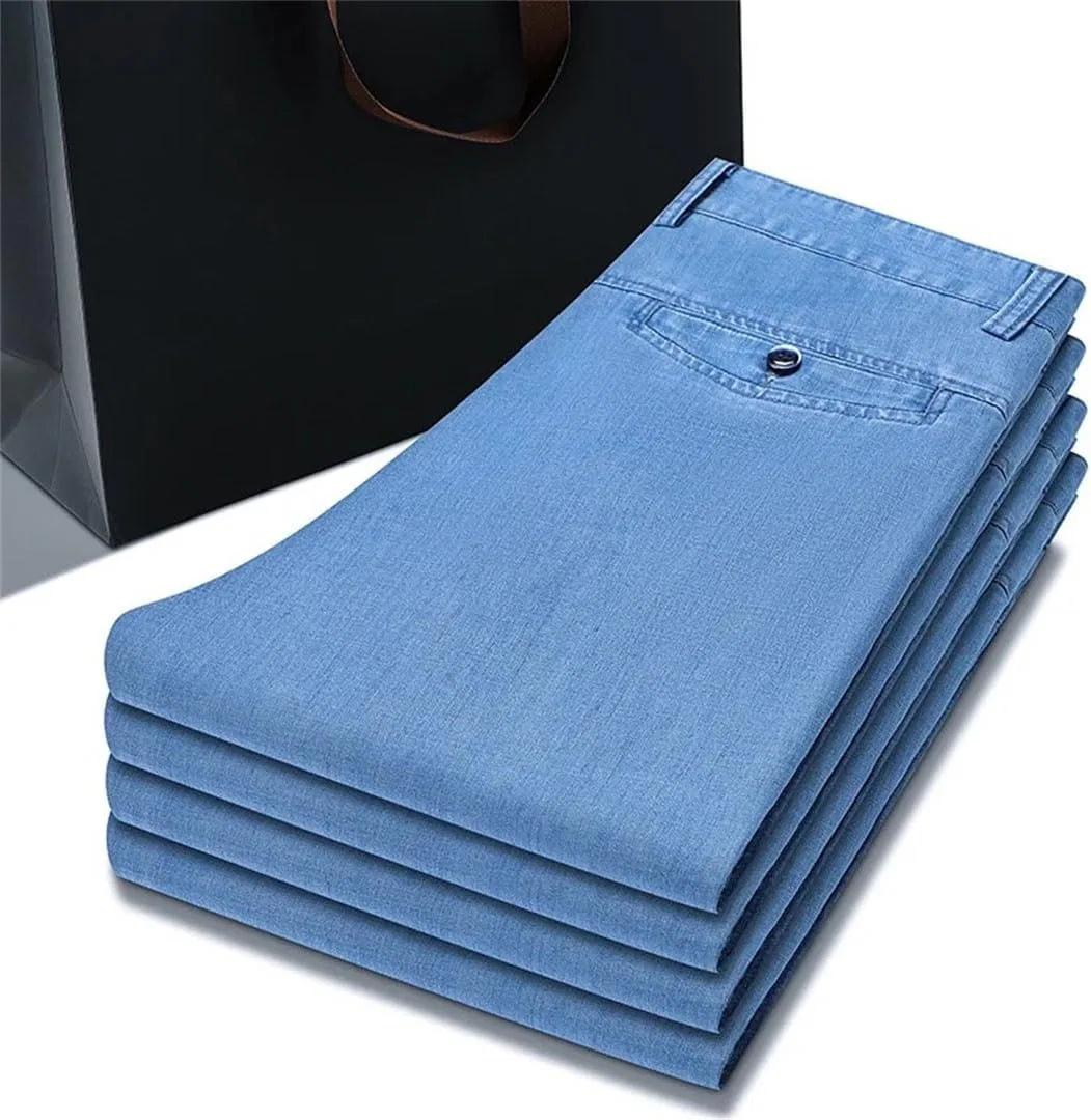 Джинсы Lyocell Stretch Men's, Light Blue — фото 4