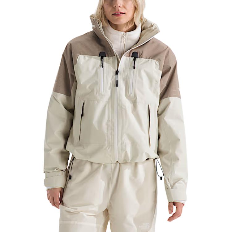 

Куртка Johannes Offerhaus GORE TEX FW25 женская THE NORTH FACE, dune белый/mushroom серый