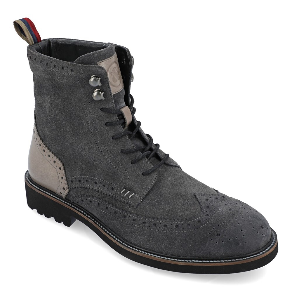 

Мужские ботинки Welch Wing Tip Thomas & Vine, цвет charcoal suede