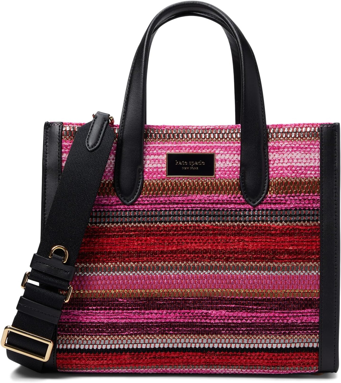 

Сумка-тоут Kate Spade New York Manhattan Striped Metallic Fabric Small Tote, цвет Pink Multi, Розовый, Сумка-тоут Kate Spade New York Manhattan Striped Metallic Fabric Small Tote, цвет Pink Multi