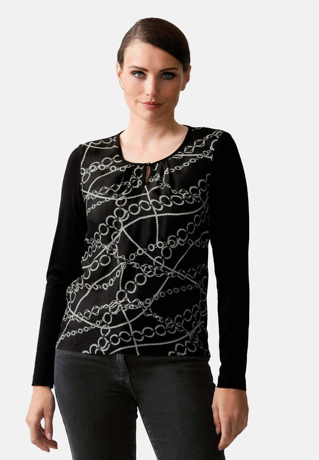 

Блуза MIT KETTENDRUCK Alba Moda, черный