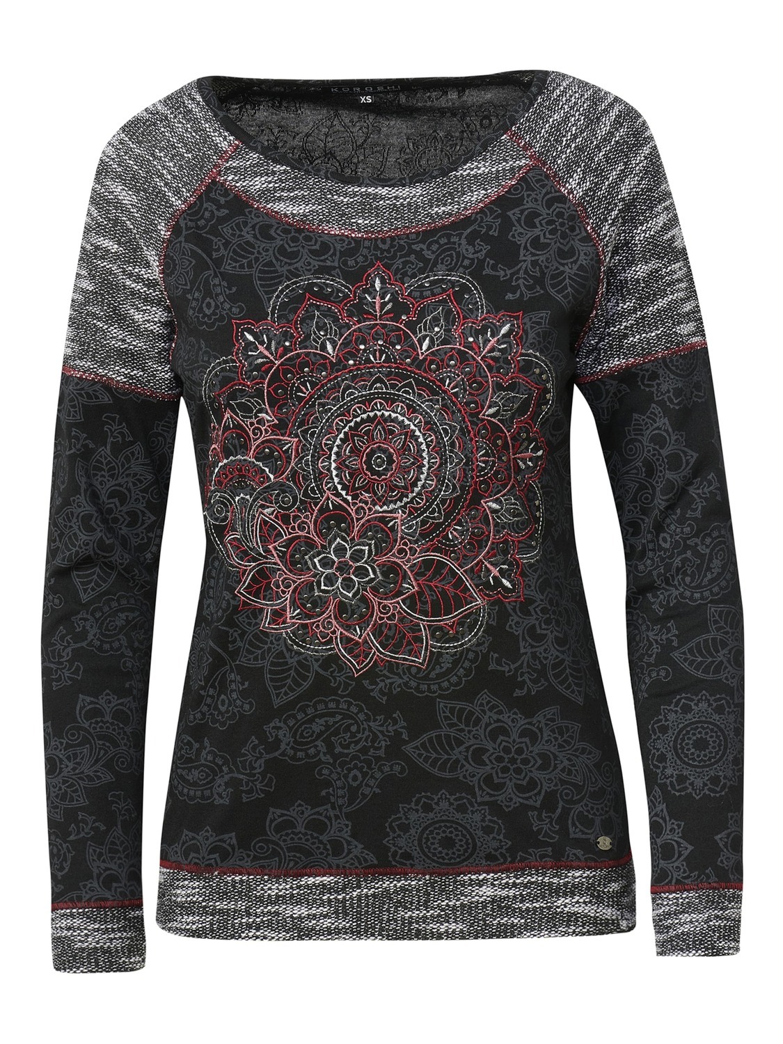 

KOROSHI Лонгслив в черном цвете