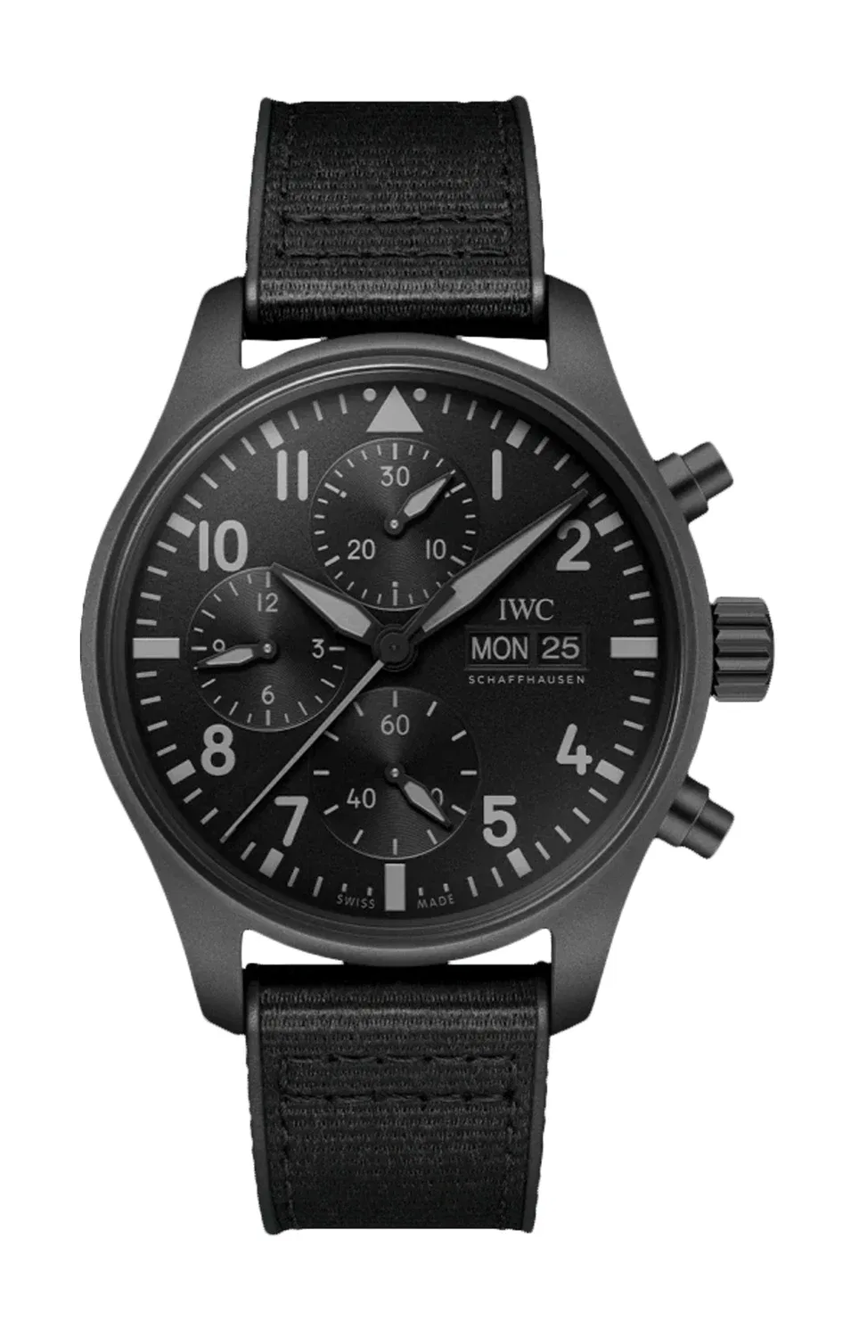 Авиационные часы-хронограф 41 TOP GUN Ceratanium - IW388106 IWC SCHAFFHAUSEN, черный