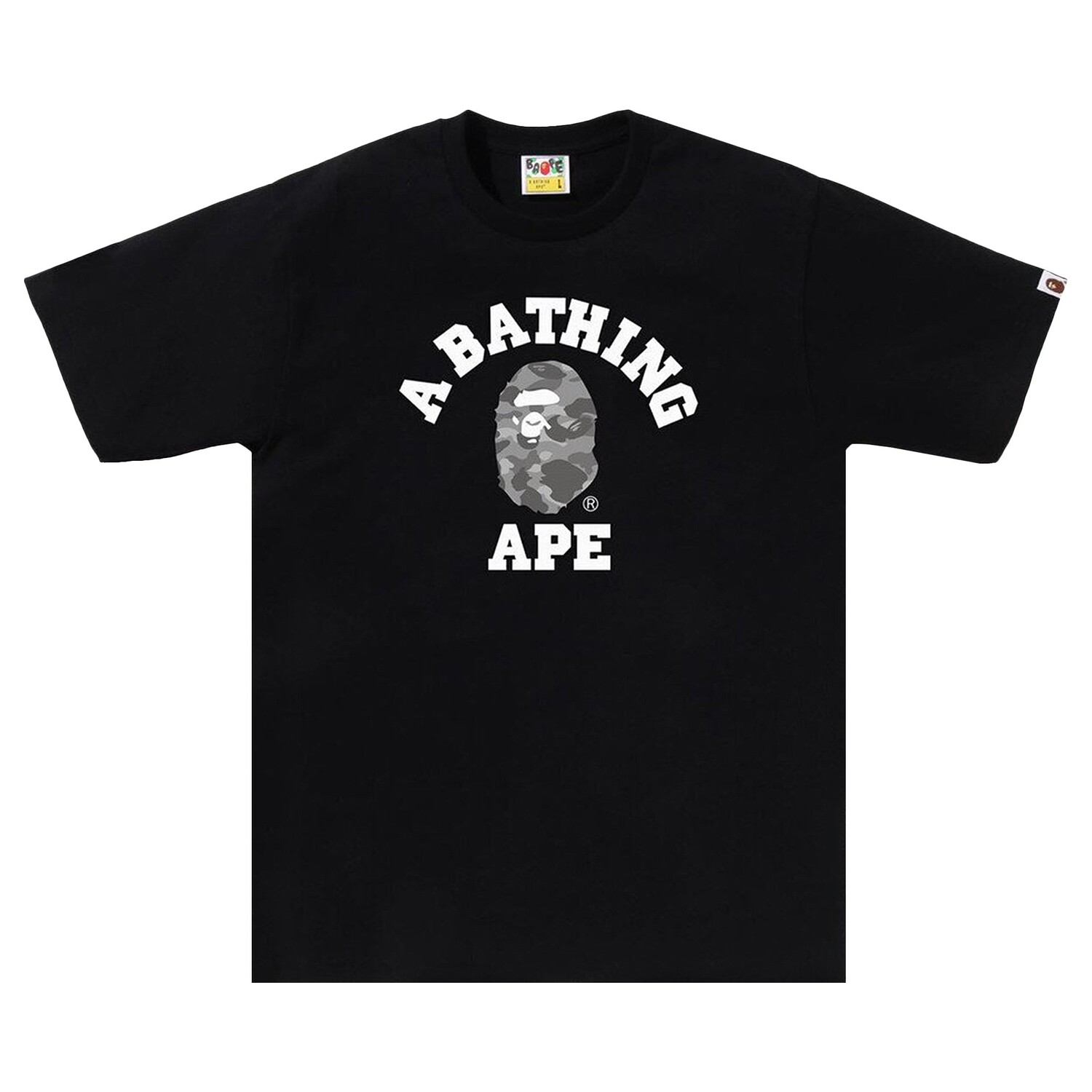 

Футболка BAPE Honeycomb Camo, Черный/Серый