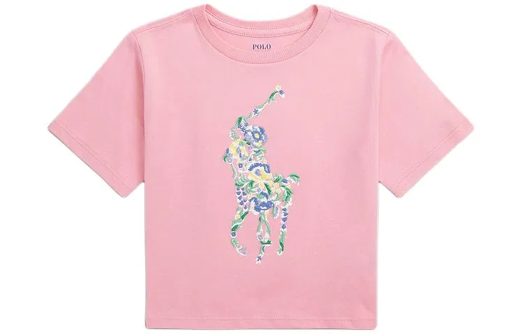 Футболка Polo Ralph Lauren детская розовая