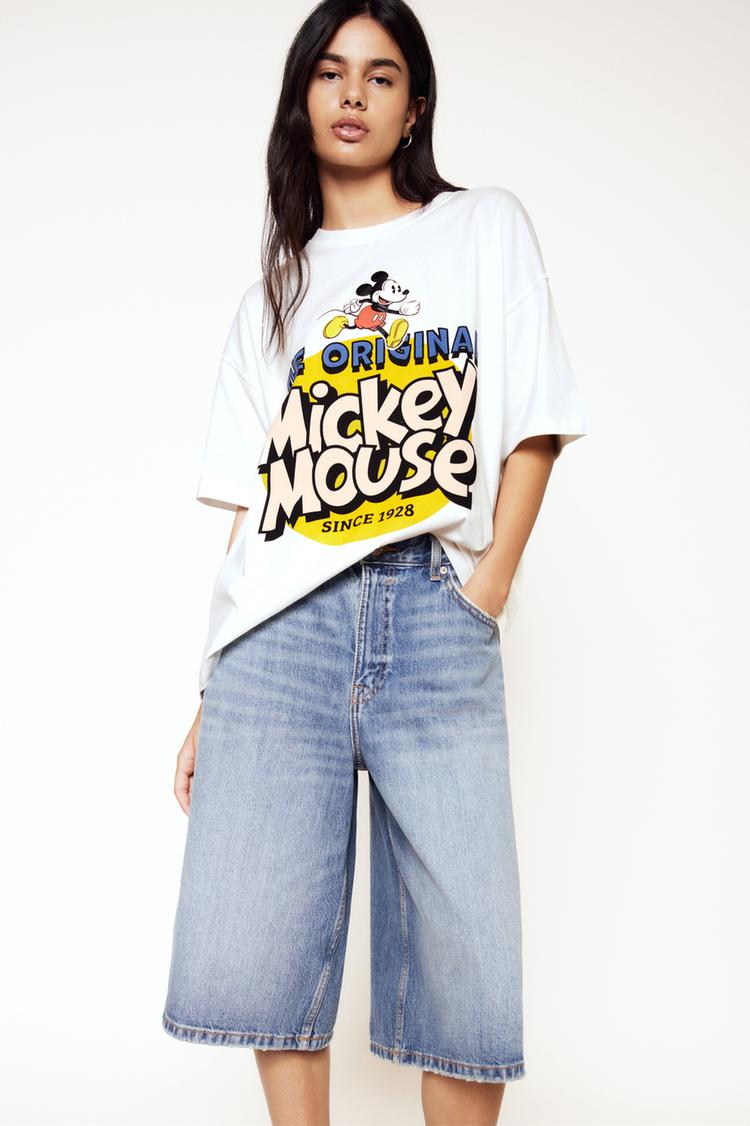 

Футболка с Микки Маусом Pull And Bear, белый