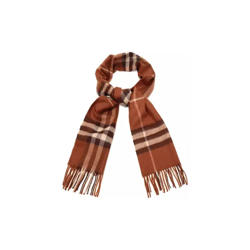 

Burberry Вязаный шарф унисекс, Chestnut Brown Plaid